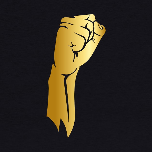 Gold Fist Civil Rights by amalya